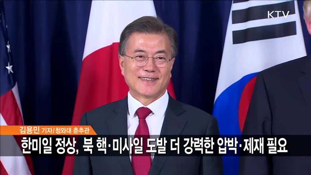 한미일 3국 정상 만찬회동… 주요 이슈 '북한' 