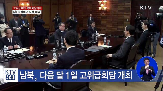 6월 '릴레이 회담'···"남북고위급회담 준비 중"