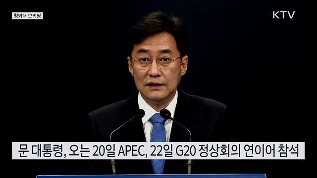 20일 APEC 정상회의 관련 청와대 브리핑