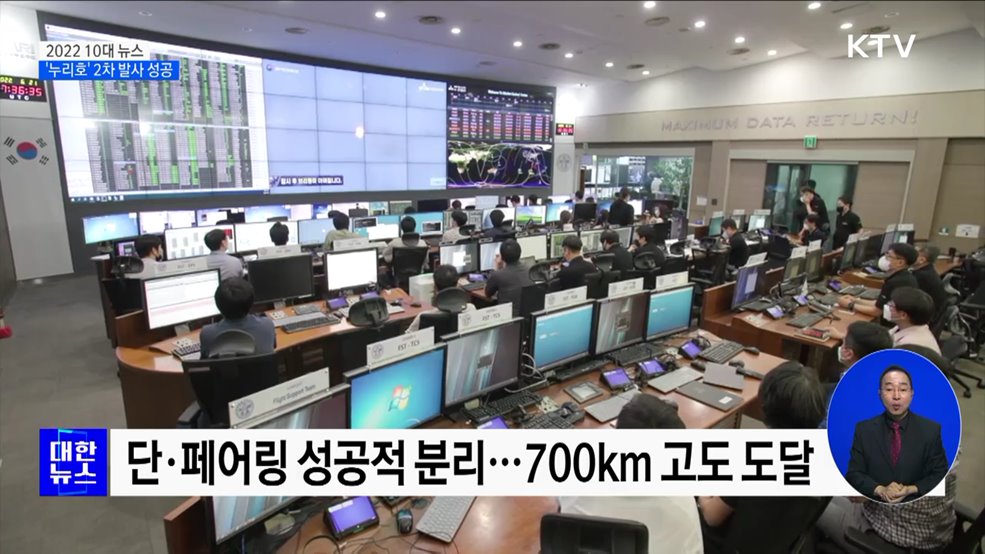 '누리호' 2차 발사 성공···우주경제 시대 도약
