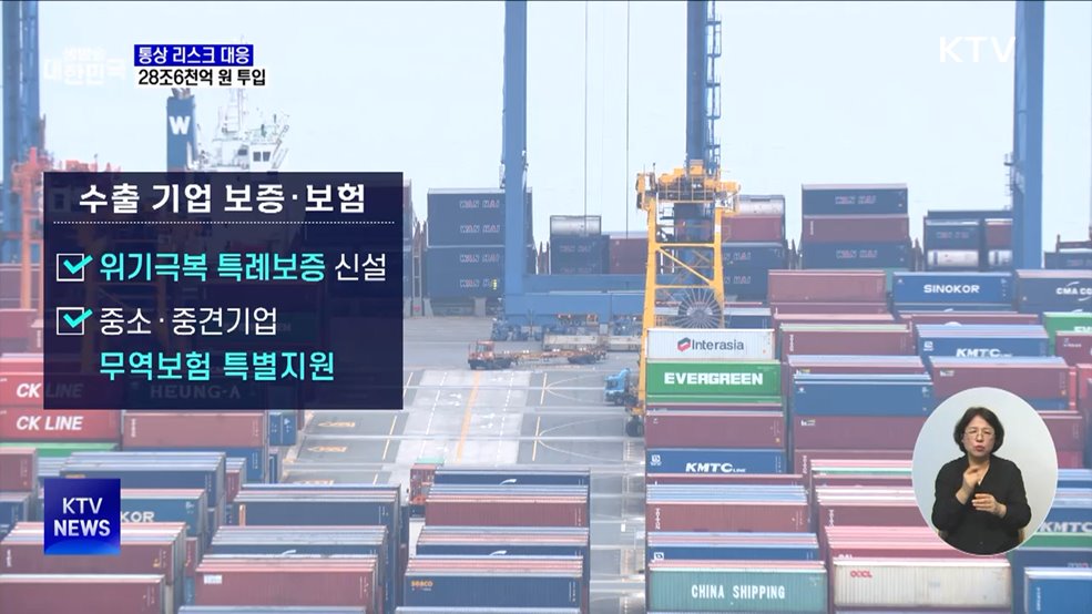 정부, 통상 리스크 대응 28조6천억 원 정책금융 공급