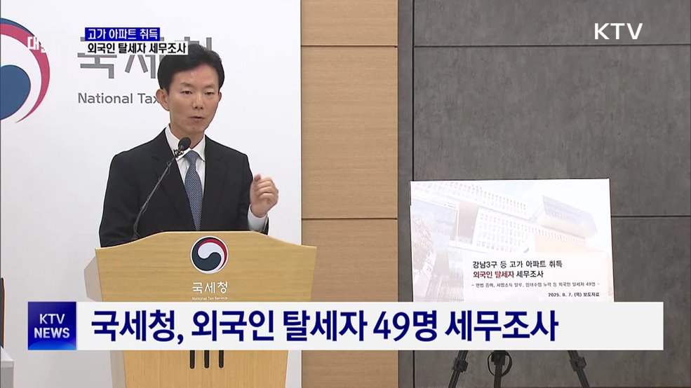 '편법증여·탈루' 외국인 탈세자 세무조사