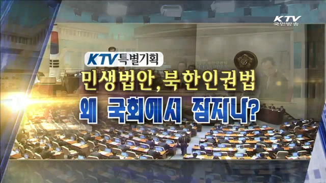민생법안, 북한인권법 왜 국회에서 잠자나?