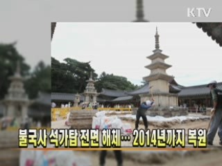 불국사 석가탑 전면 해체··· 2014년까지 복원