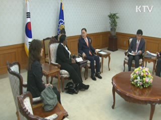 정 총리, UN측에 탈북아동 관심 호소