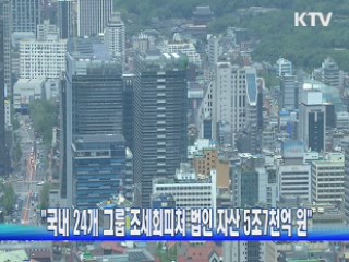 "국내 24개 그룹 조세회피처 법인 자산 5조7천억 원"
