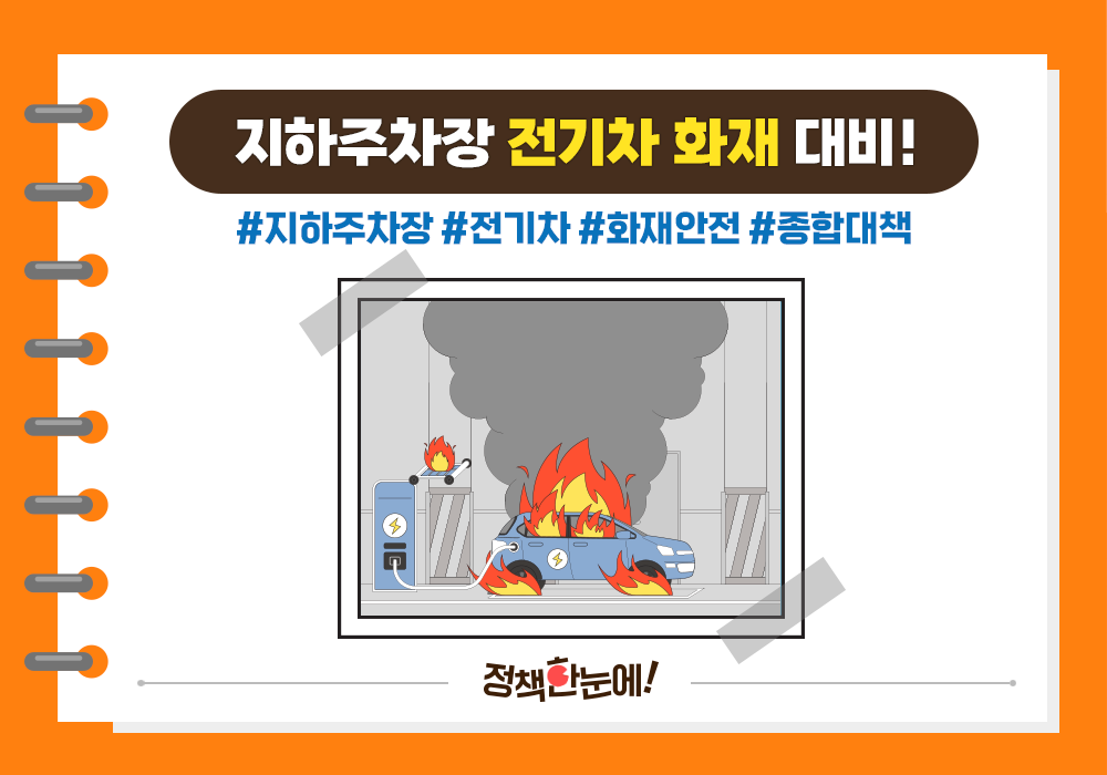 지하주차장 전기차 화재 대비! 4대 추진전략으로 더 안전하게!