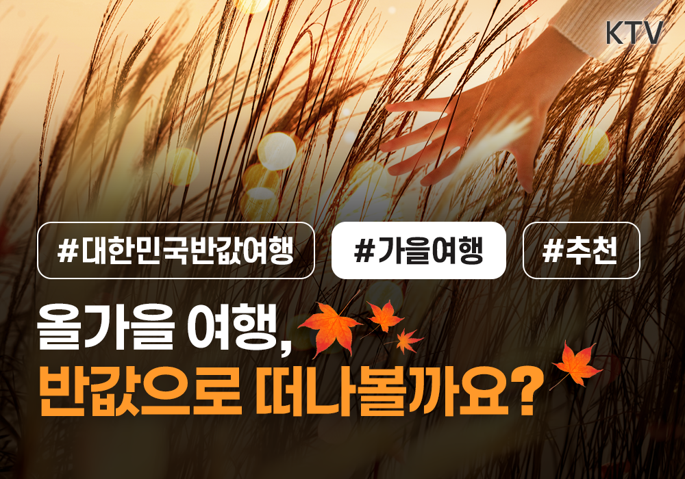올가을 여행, 반값으로 떠나볼까요?