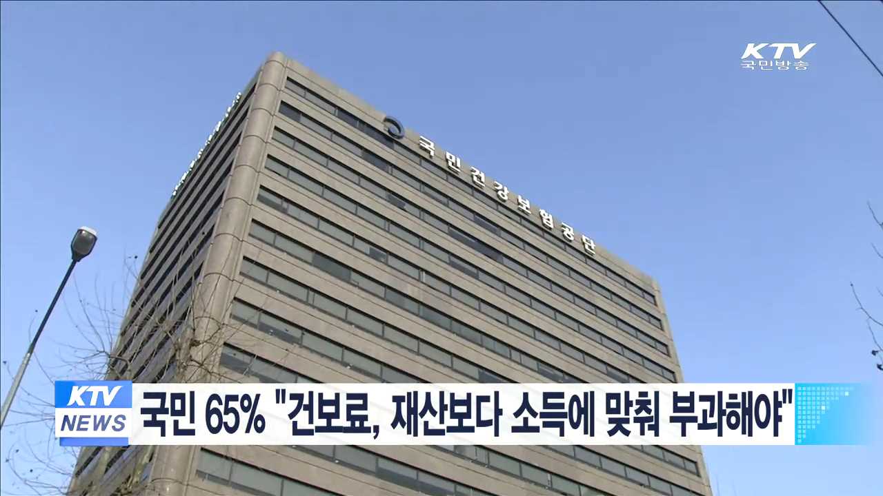 국민 65% "건보료, 재산보다 소득에 맞춰 부과해야"