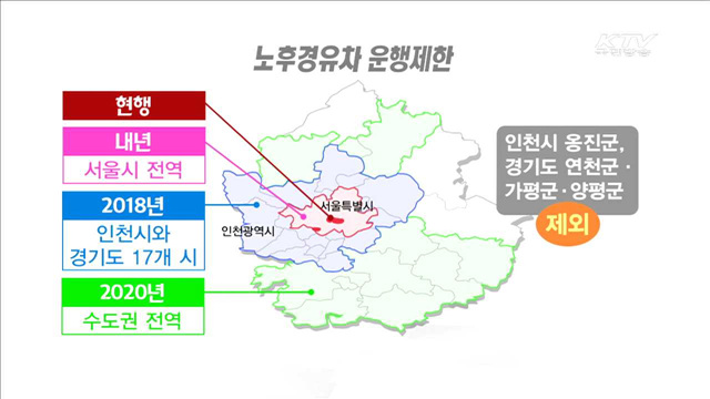 노후경유차 내년부터 서울 전역 운행 제한