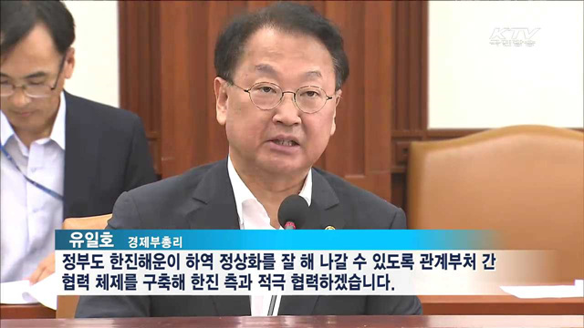 유일호 부총리 "이르면 이번 주 미국 서부 하역 가능"