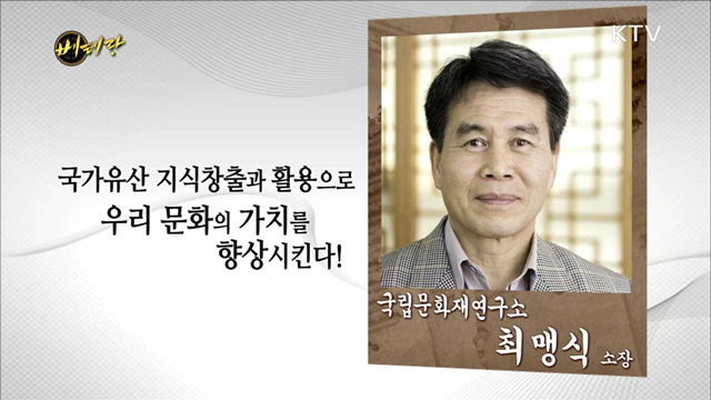 국립문화재연구소 최맹식 소장