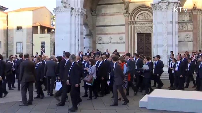 G7 공동성명…"北, 핵무기 포기·도발 자제해야"