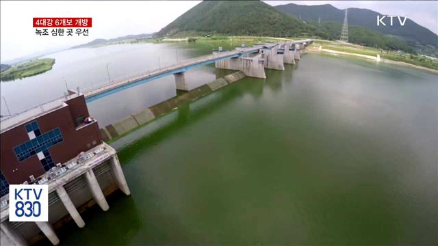 4대강 6개보 상시 개방…수질 악화 지역 우선