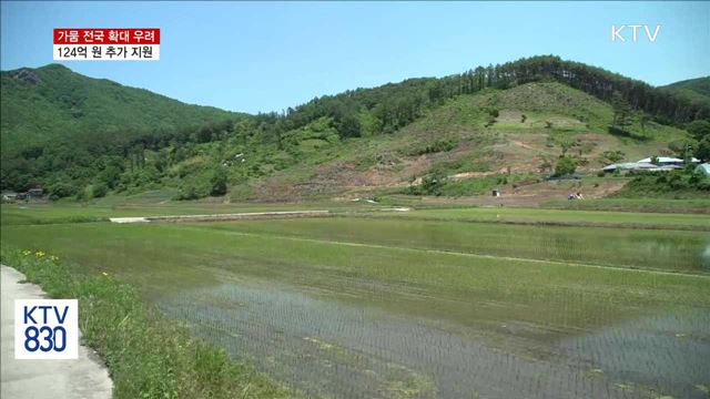 가뭄 전국 확대 우려…가뭄대책비 124억 추가 지원