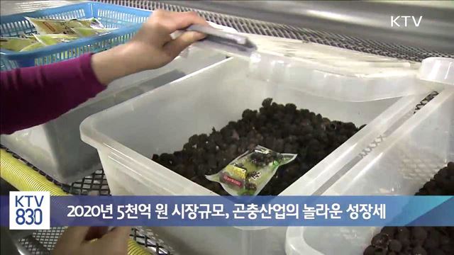 2020년 5천억 원 시장규모, 곤충산업의 놀라운 성장세