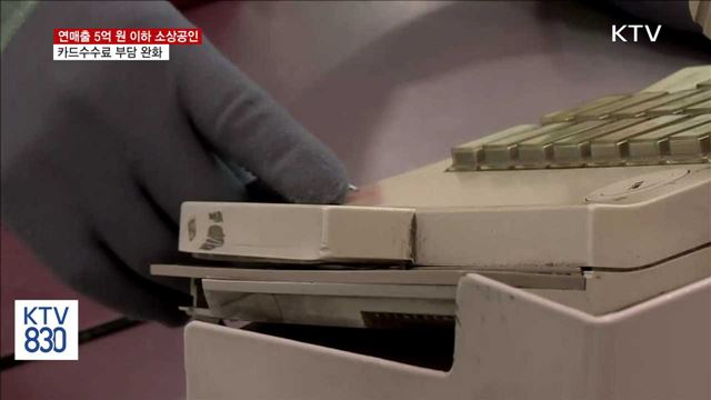 연매출 5억 원 이하 소상공인 '카드수수료 부담' 완화