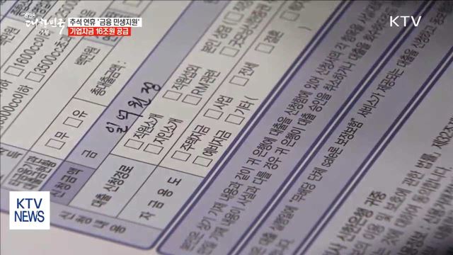 추석 연휴, 기업·영세상인 대출 지원·만기 연장