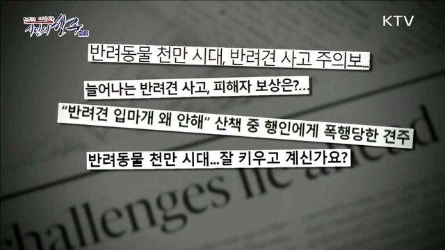 반려동물 천만 시대! 올바른 문화 함께 만들어요