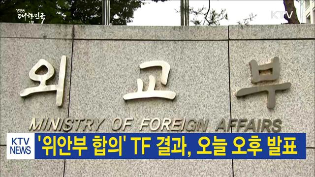 '위안부 합의' TF 결과, 오늘 오후 발표