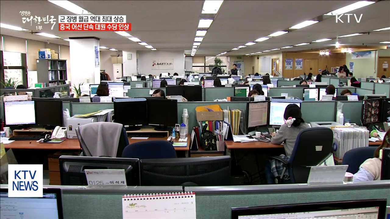 병장 월급 40만 5천 원…위험업무 종사자 수당도 인상