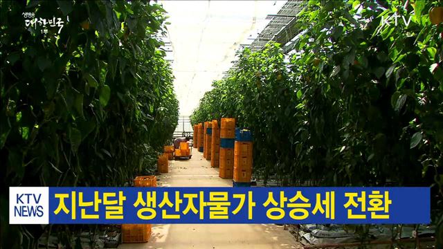 지난달 생산자물가 상승세 전환