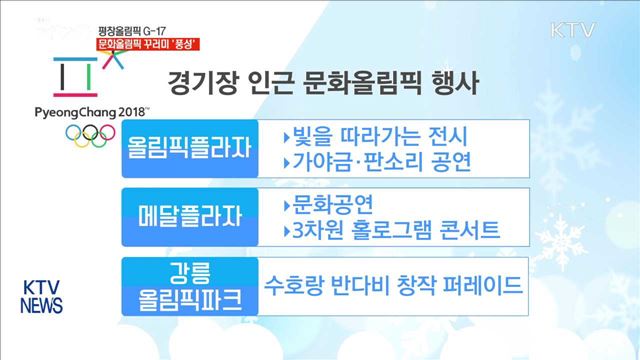 평창 G-17…문화올림픽 꾸러미 '풍성'