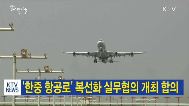 '한중 항공로' 복선화 실무협의 개최 합의