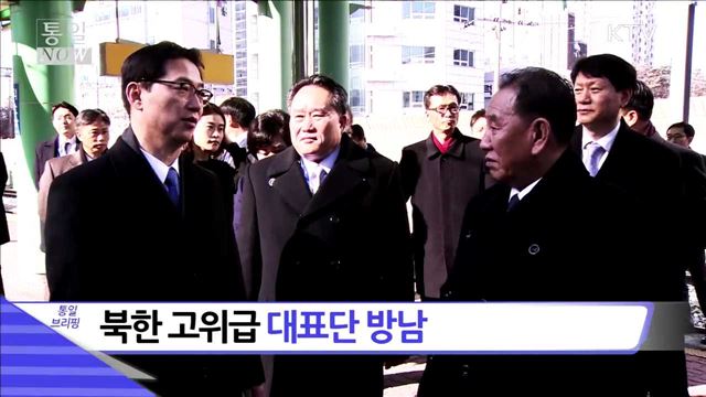 북한 고위급 대표단 방남