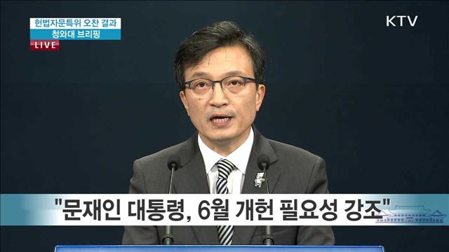 헌법자문특위 오찬 결과 브리핑