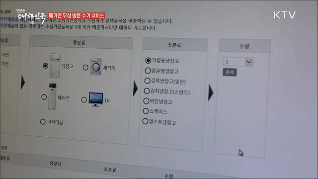 돈 안 들이고 폐가전 처리하는 '폐가전 무상방문 수거 서비스'