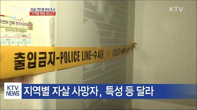 자살 사망자 전수조사 "지역별 해법 찾는다"