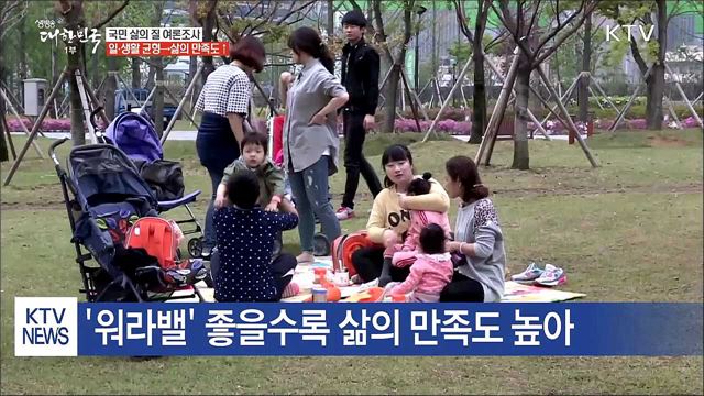 일·생활 균형 이룰수록 삶의 만족도 높아