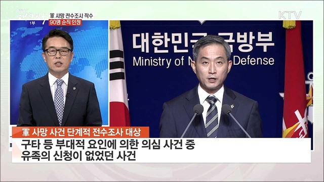 軍 사망 전수조사 착수 90명 순직 인정