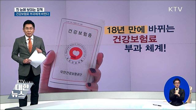 건강보험료 부과체계 바뀐다 [한 눈에 보이는 정책]