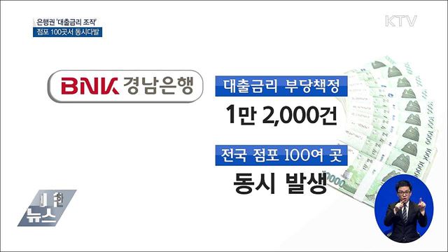 '대출금리 조작' 은행점포 100여 곳···"집중점검"