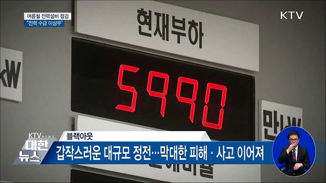 여름철 전력설비 점검···"전력 수급 이상무"