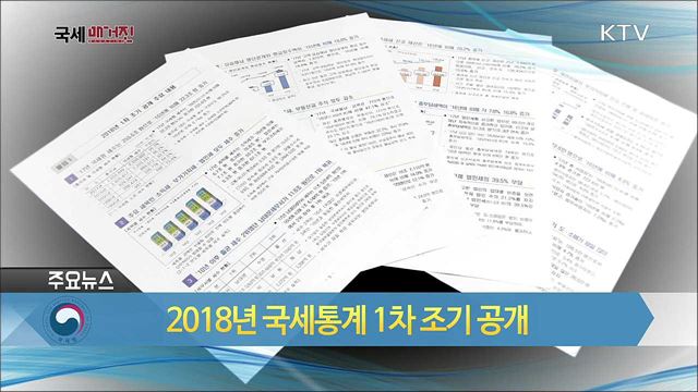 2018년 국세통계 1차 조기 공개