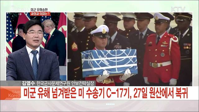 北, 미군 유해 송환 이행···비핵화·체제보장 협의 전망은?