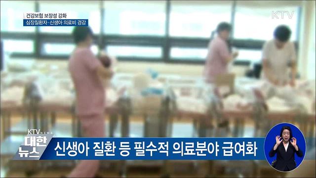 심장질환자·신생아 대상 의료비 부담 줄인다