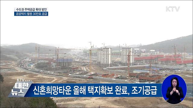 수도권 17곳에 3만5천호 공급···신도시 4~5곳 조성