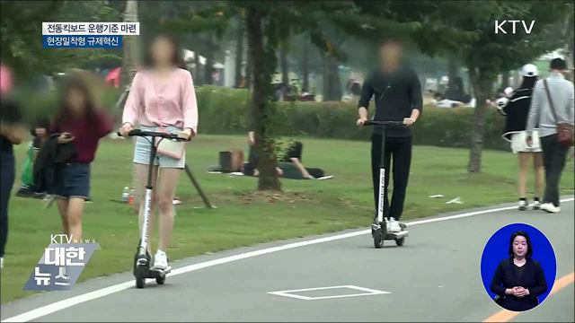 전동킥보드 운행기준 마련···'현장밀착형 규제혁신'