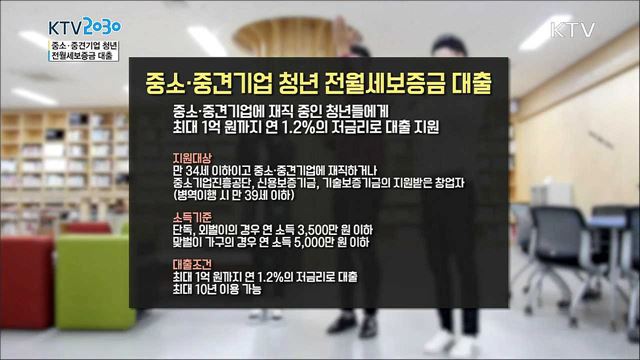 <찾아가는 정책발언대> 중소ㆍ중견기업 청년 전월세보증금 대출