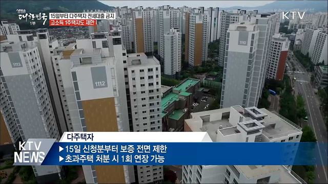 15일부터 다주택자 전세대출 전면 제한