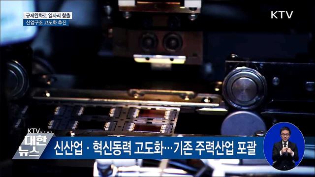 규제완화로 일자리 창출···산업구조 고도화 추진