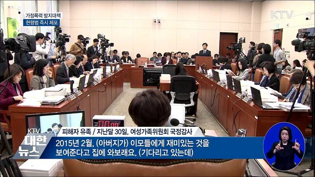 가정폭력 가해자 즉시체포···접근금지 어기면 징역형