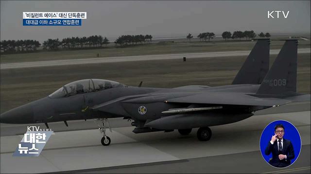 '한미연합훈련' 대신 공군 단독훈련 실시