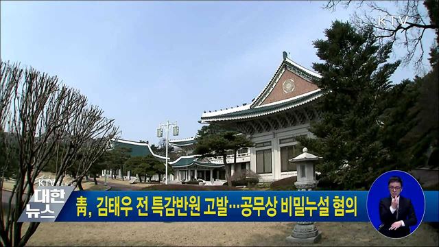 靑, 김태우 전 특감반원 고발···공무상 비밀누설 혐의