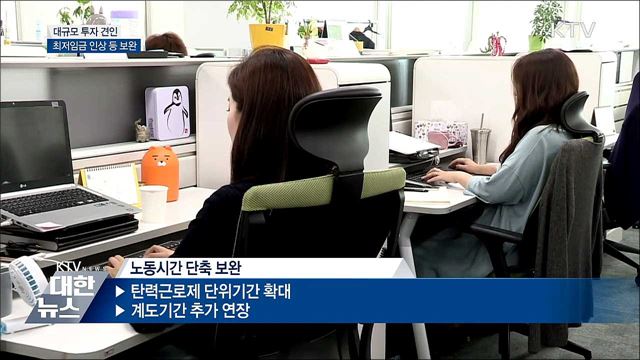 대규모 투자 견인···최저임금 인상 등 보완