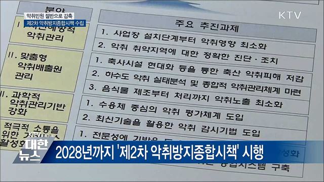 악취 민원 2028년까지 절반으로 줄인다